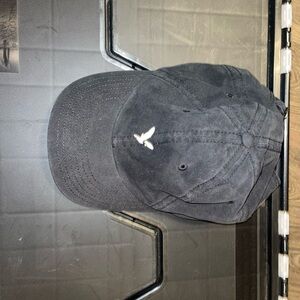 American Eagle Outfitters Black Cap with Embroidered Bird